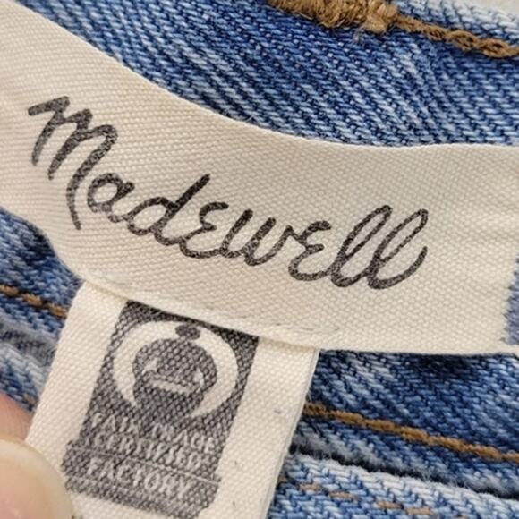 Madewell Shorts Womens Size 25 Relaxed Denim Cutoffs Summer Biker Rock Casual - Picture 9 of 10
